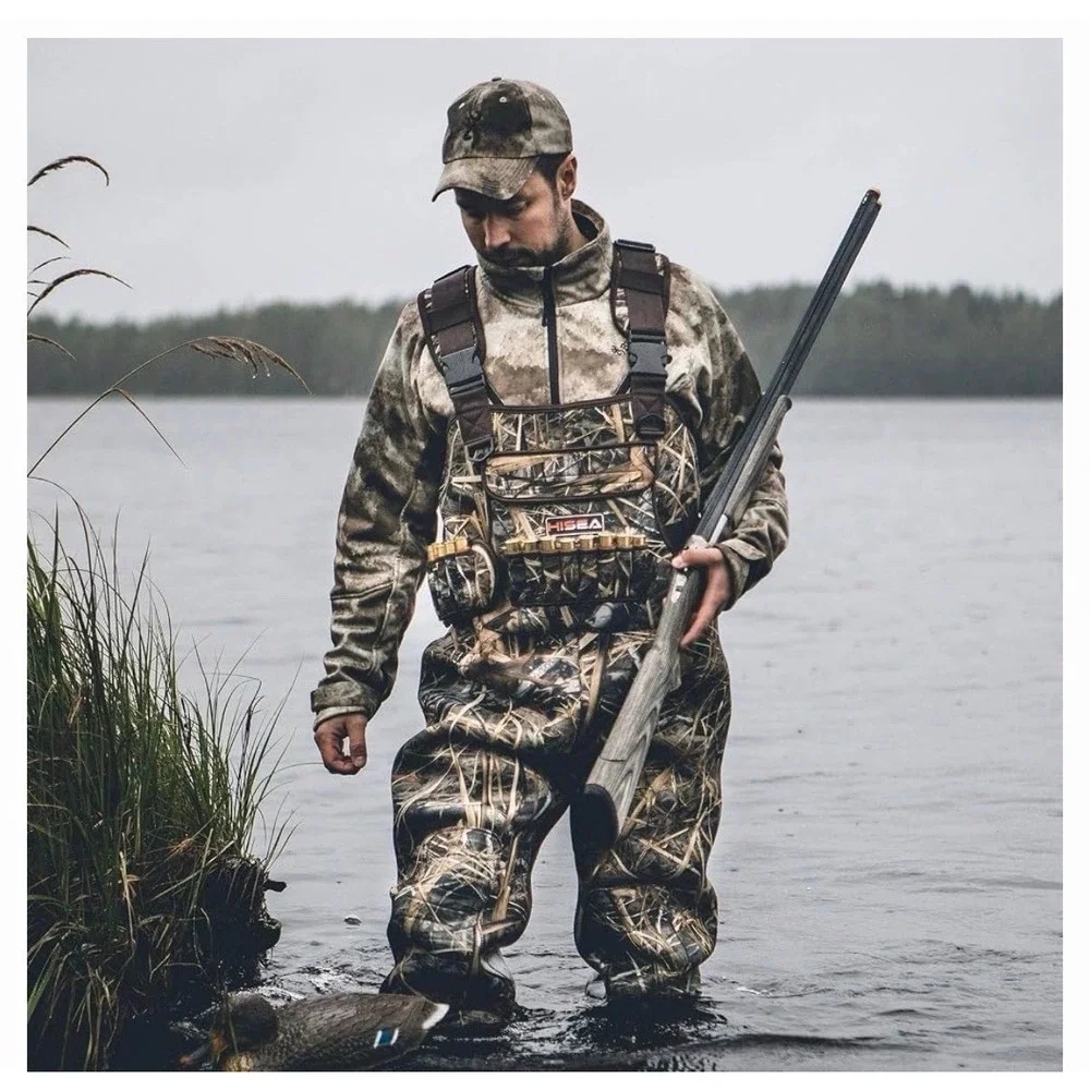 HISEA Chest Waders Size 10 600G Insulated Neoprene Waterproof Fishing Hunting